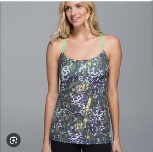 Lululemon dancing warrior tank top floral